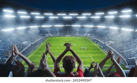 世界杯比赛球场夜景